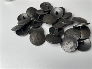 Metalknap - cool slidt look, 23 mm